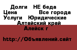 Долги - НЕ беда ! › Цена ­ 1 000 - Все города Услуги » Юридические   . Алтайский край,Алейск г.